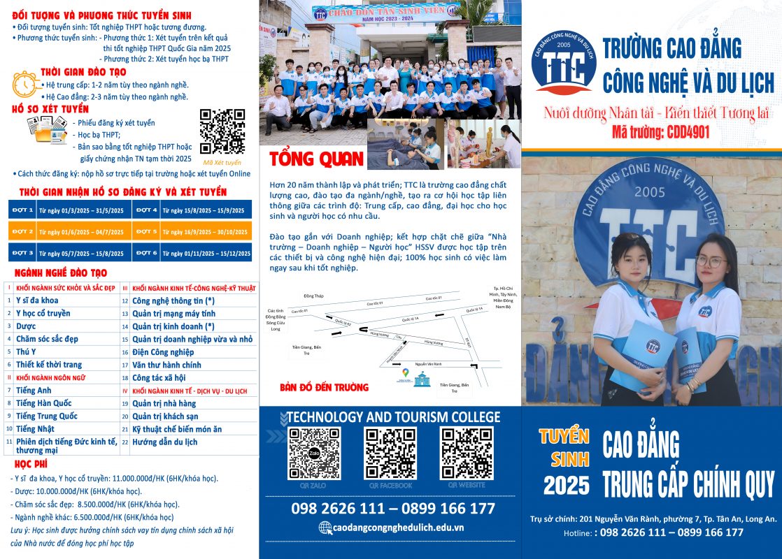 TRƯỜNG CAO ĐẲNG CÔNG NGHỆ VÀ DU LỊCH