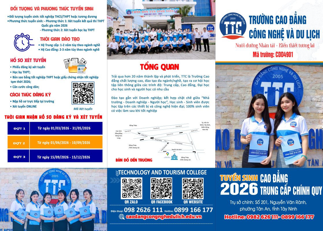 TRƯỜNG CAO ĐẲNG CÔNG NGHỆ VÀ DU LỊCH